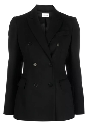 P.A.R.O.S.H. Giacca double-breasted wool-blend blazer - Black