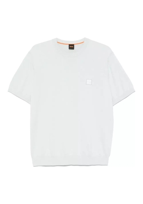 BOSS logo-patch T-shirt - Blue
