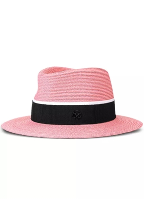 Maison Michel André straw fedora hat - Pink