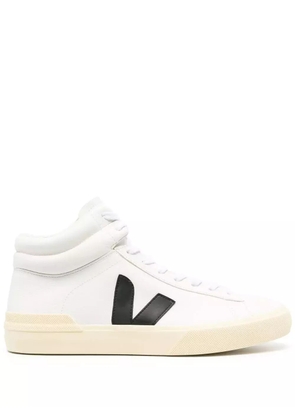 VEJA logo-patch high-top sneakers - White