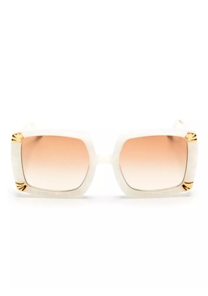 ANNA-KARIN KARLSSON Strawberry Moon oversized-frame sunglasses - White