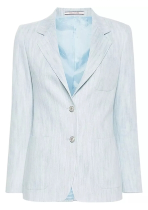 Tagliatore single-breasted denim blazer - Blue