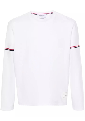 Thom Browne RWB stripe cotton T-shirt - White