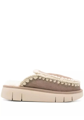 Mou suede slides - Brown