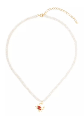 Eshvi pearl crab necklace - Neutrals