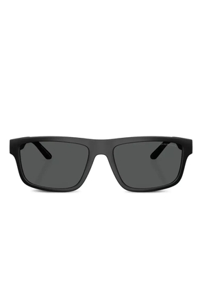 Emporio Armani logo-print sunglasses - Black