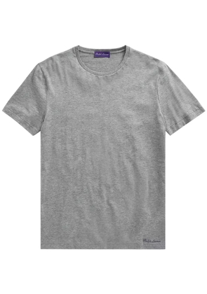 Ralph Lauren Purple Label logo-embroidered cotton T-shirt - Grey