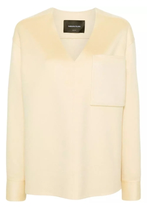 Fabiana Filippi V-neck cashmere jumper - Yellow