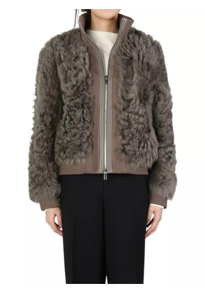 ATELIER NEW YORK shearling jacket - Grey
