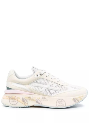 Premiata logo-patch lace-up sneakers - Neutrals