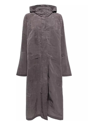 Goen.J recycled nylon hooded parka coat - Grey