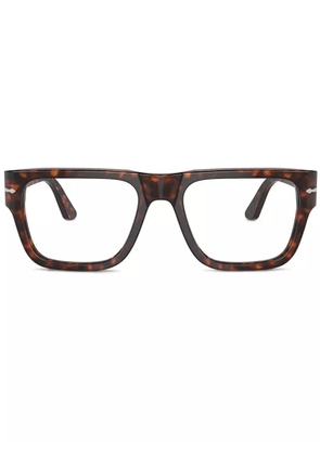 Persol tortoise-shell square frame glasses - Brown