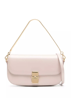 A.P.C. Grace Chaine leather clutch bag - Pink