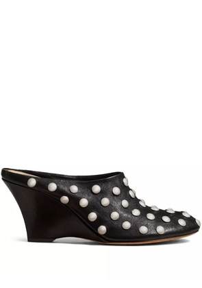 KHAITE The Apollo stud-embellished mules - Black
