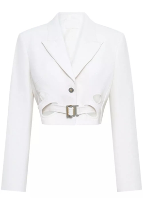 Dion Lee Interloop belted blazer - White