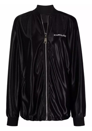 Khrisjoy logo-lettering jacket - Black