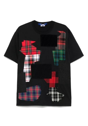 Junya Watanabe MAN patchwork-design T-shirt - Black