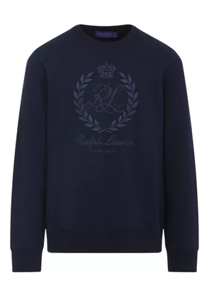 Ralph Lauren Purple Label embroidered-logo sweatshirt - Blue