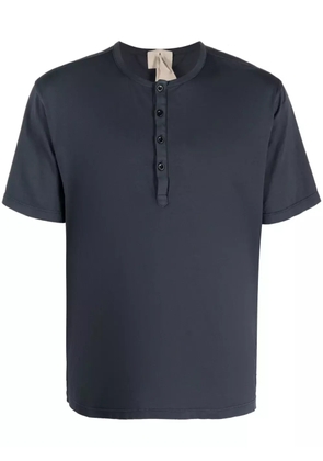Ten C cotton Henley T-shirt - Grey