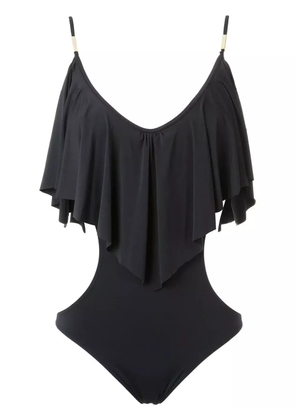 Brigitte ruffled swimsuit - Black