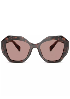Prada Eyewear hexagon-frame sunglasses - Brown