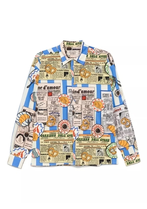 alessandro enriquez printed shirt - Neutrals