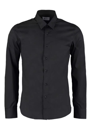 THE (Alphabet) buttoned-up cotton shirt - Black