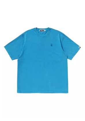 A BATHING APE® logo-patch cotton T-shirt - Blue