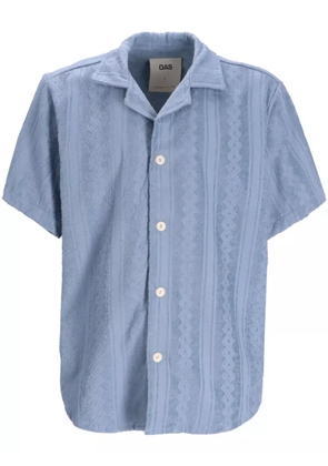 OAS Company patterned terry-cloth shirt - Blue