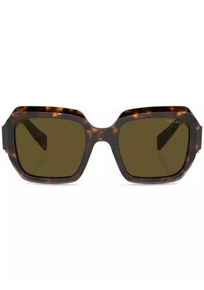 Prada Eyewear tortoiseshell-effect square-frame sunglasses - Green