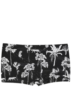 Lygia & Nanny Tijuca jungle-print swimming trunks - Black