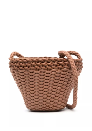 Hereu Fiol interwoven-leather bucket bag - Brown