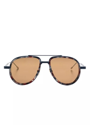 Thom Browne Eyewear pilot-frame sunglasses - Blue