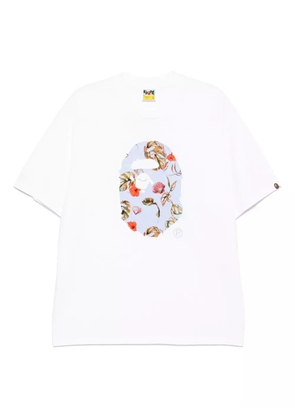A BATHING APE® logo-printed t-shirt - White