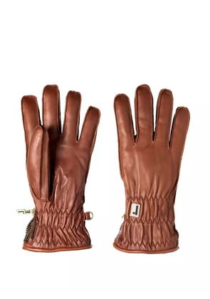 Restelli leather gloves - Brown