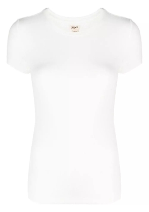 L'Agence round-neck short-sleeved top - White