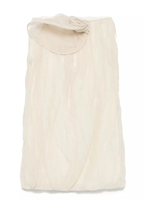 Magda Butrym 3D-detailed midi skirt - Neutrals