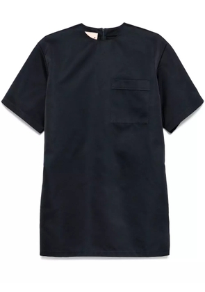 Plan C duchesse-satin mini dress - Blue