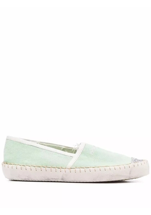 Philippe Model Paris Marseille glitter-detail espadrilles - Green
