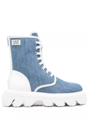 Casadei Generation C denim boots - Blue