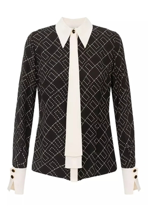 Elisabetta Franchi logo-print shirt - Black
