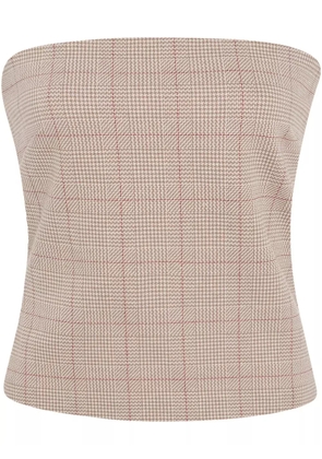 Rosetta Getty checked top - Neutrals