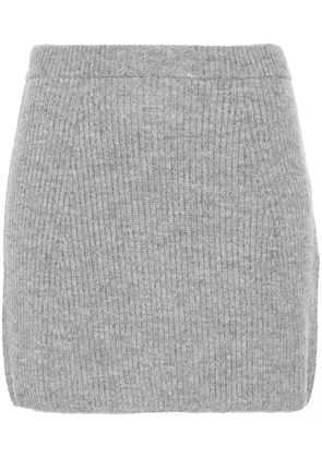 Sportmax ribbed-knit mini skirt - Grey