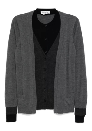 Monse panel detailing cardigan - Grey