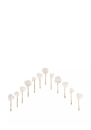 Jennifer Behr Cameryn bobby pin set - White