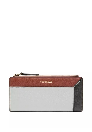 Coccinelle Loreen zip-fastening panelled wallet - White