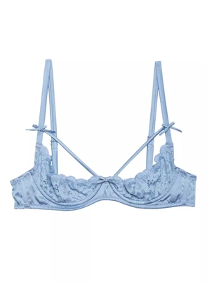 Fleur Du Mal Charlotte peekaboo bra - Purple