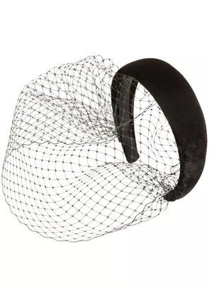 Jennifer Behr Kate Voilette velvet headband - Black
