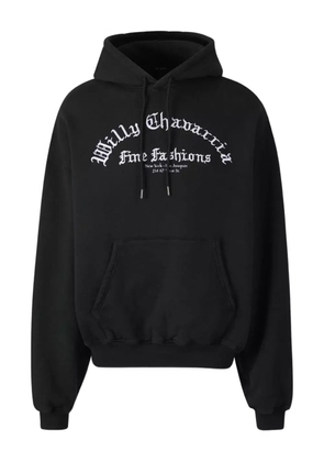 Willy Chavarria cotton hoodie - Black