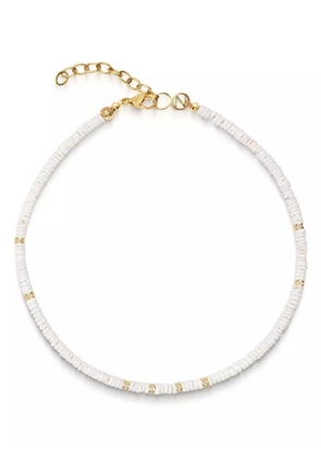 Nialaya Jewelry beaded choker necklace - White